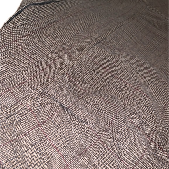 Vintage Houndstooth Plaid Fleece Lined Insulated Button Barn Coat Jacket Shirt L - Picture 5 of 15